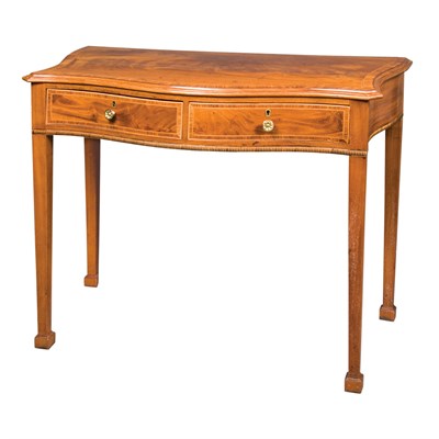 Lot 526 - George III Serpentine Mahogany Side Table...
