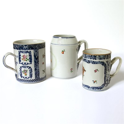 Lot 571 - Group of Five Chinese Export Porcelain Famille...