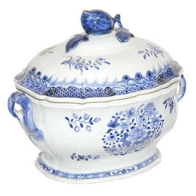 Lot 519 - Chinese Export Blue and White Porcelain...