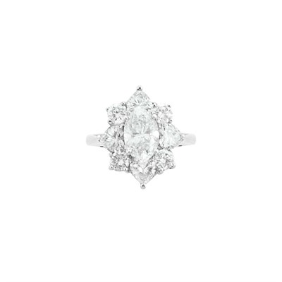 Lot 182 - White Gold and Diamond Ring
