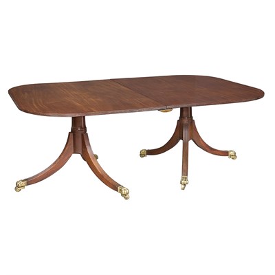 Lot 462 - George III Mahogany Double-Pedestal Dining...