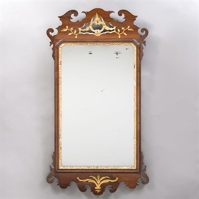 Lot 278 - George II Parcel Gilt Mahogany Mirror 18th...