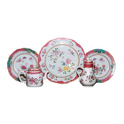 Lot 168 - Group of Famille Rose Porcelain Articles...