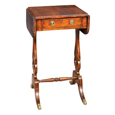 Lot 562 - Regency Rosewood Sewing Table First quarter of...
