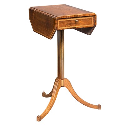 Lot 471 - Late George III Satinwood Banded Rosewood Side...