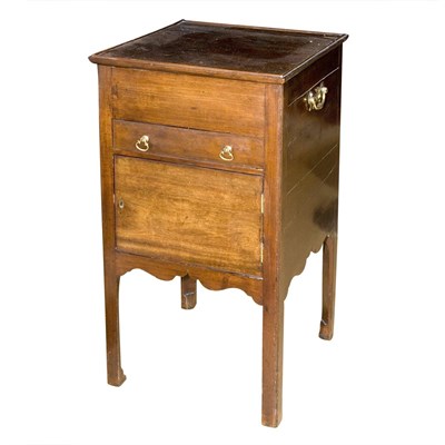 Lot 330 - George III Style Mahogany Pot Cupboard Height...