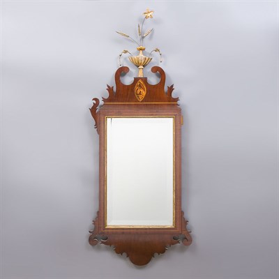 Lot 248 - George III Gilt and Mahogany Mirror Height 52...