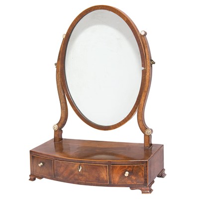 Lot 501 - George III Mahogany Shaving Stand Height 23...