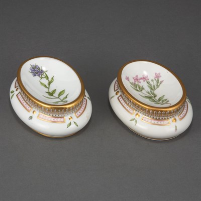 Lot 557 - Pair of Royal Copenhagen Flora Danica...
