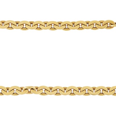 Lot 131 - Long Gold Chain Necklace