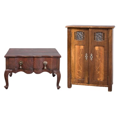 Lot 227 - Art Nouveau Style Mahogany Diminutive Armoire...