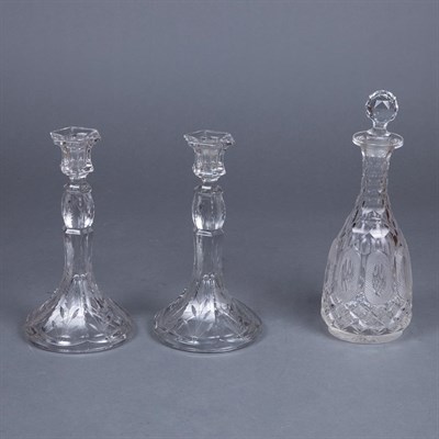 Lot 241 - Group of Eight Glass Table Articles Including...