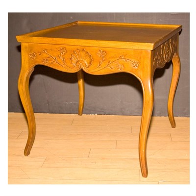 Lot 251 - Provincial Louis XV Style Fruitwood Side Table...