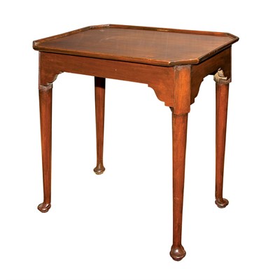 Lot 256 - Two Queen Anne Style Mahogany Tea Tables...