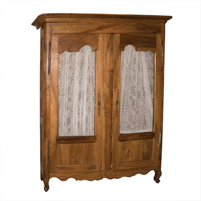 Lot 258 - Provencial Louis XVI Style Fruitwood Armoire...