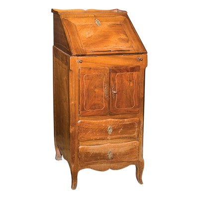 Lot 272 - Louis XV Style Walnut Secretaire Height 39...