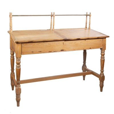 Lot 140 - Provincial Pine Accountant's Desk Height 60...