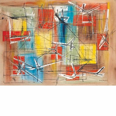 Lot 100 - Jimmy Ernst American, 1920-1984 Untitled, 1951...