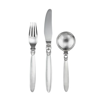 Lot 292 - Assembled Georg Jensen Sterling Silver...