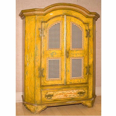 Lot 181 - Italian Painted Wood Cabinet Height 66 1/2...