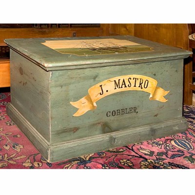 Lot 184 - American Painted Chest Height 17 inches, width...