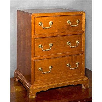 Lot 193 - George III Style Mahogany Diminutive Chest of...