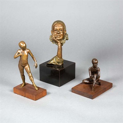 Lot 194 - Two Bronze Figures of Girls Height of taller 8...