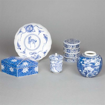 Lot 197 - Group of Asian Blue and White Porcelain Table...