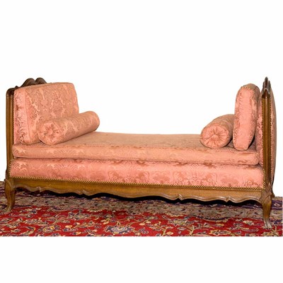 Lot 198 - Louis XV Style Walnut Bench Length 56 inches.
