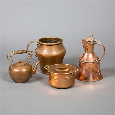 Lot 199 - Group of Copper Kitchen Articles Approximately...