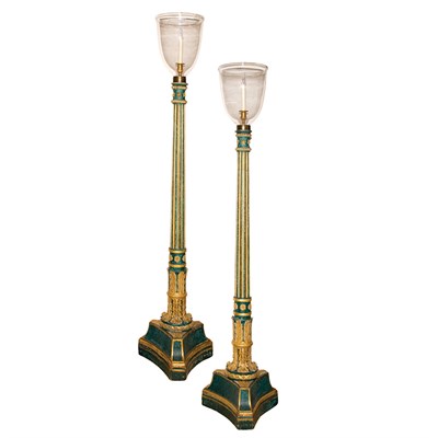 Lot 220 - Pair of Italian Neoclassical Painted Wood...