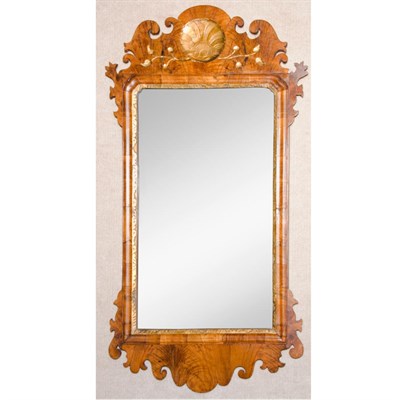 Lot 222 - George III Gilt Decorated Walnut Mirror Height...