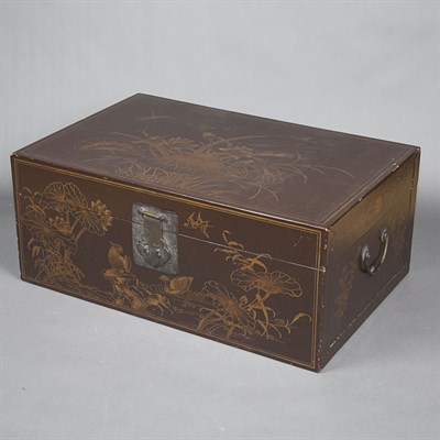 Lot 231 - Two Chinoiserie Decorated Painted Chests...