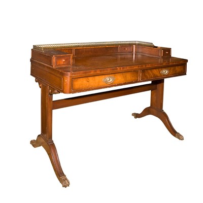 Lot 291 - Georgian Style Mahogany Desk Height 33 inches,...