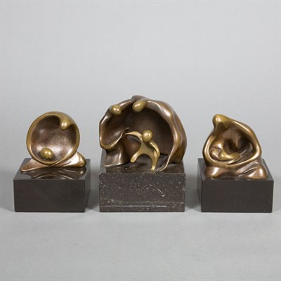 Lot 293 - Group of Three Bronze Figural Groups