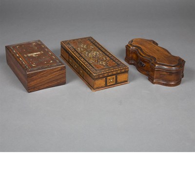 Lot 309 - Group of Nine Wood Boxes