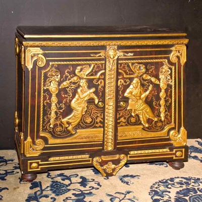 Lot 310 - Louis XIV Style Gilt Decorated Painted Cabinet...