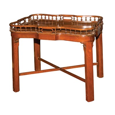 Lot 315 - George III Style Mahogany Tray Table Height 19...