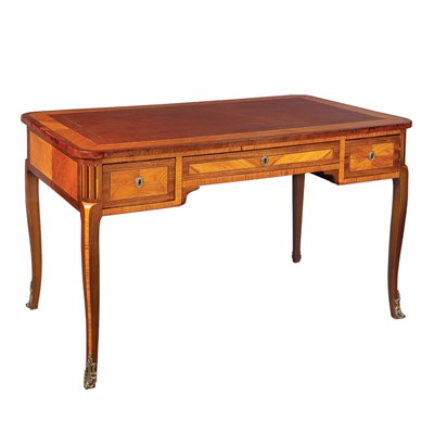 Lot 151 - Provincial Louis XVI Style Inlaid Mahogany and...