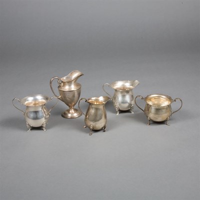 Lot 331 - Group of Eleven Sterling Silver Creamers and...