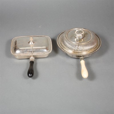Lot 339 - Group of Five Silver Plated Chaffing Dishes