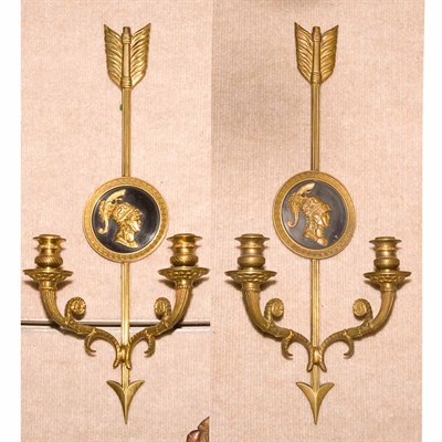 Lot 390 - Pair of Neoclassical Style Gilt-Metal...