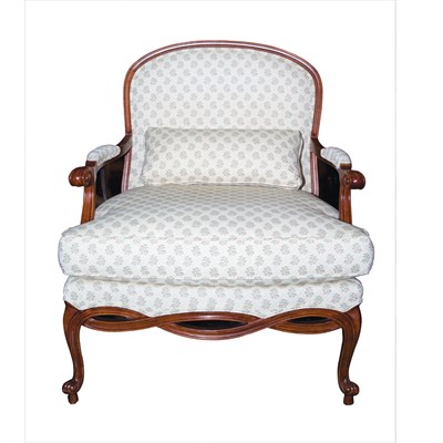 Lot 108 - Louis XV Style Walnut Fauteuil