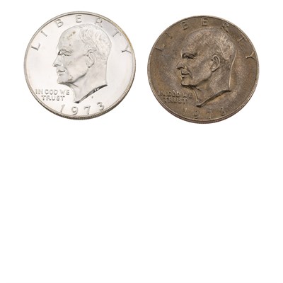 Lot 1182 - Eisenhower and Susan B. Anthony Dollars
