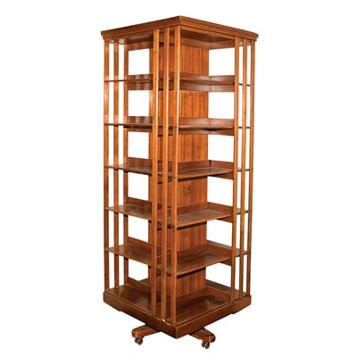 Lot 122 - Danish Modern Style Fruitwood Revolving...