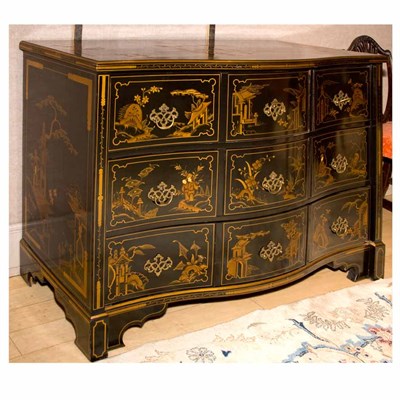 Lot 465 - Regency Style Chinoiserie Decorated Chest of...