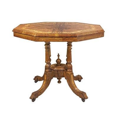 Lot 134 - Victorian Inlaid Mahogany Center Table Height...