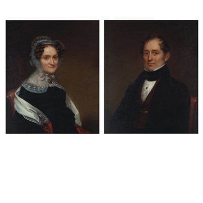 Lot 7 - American School 19th Century Portrait of...