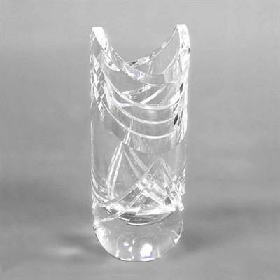 Lot 203 - Crystal Vase Height 9 3/4 inches. Provenance:...