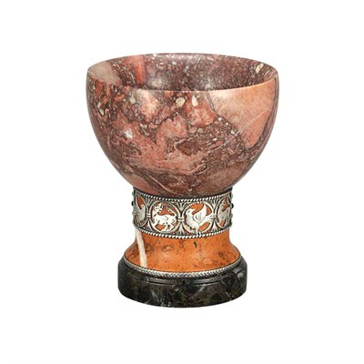 Lot 283 - Austro-Hungarian Art Deco Silver Mounted Three-...